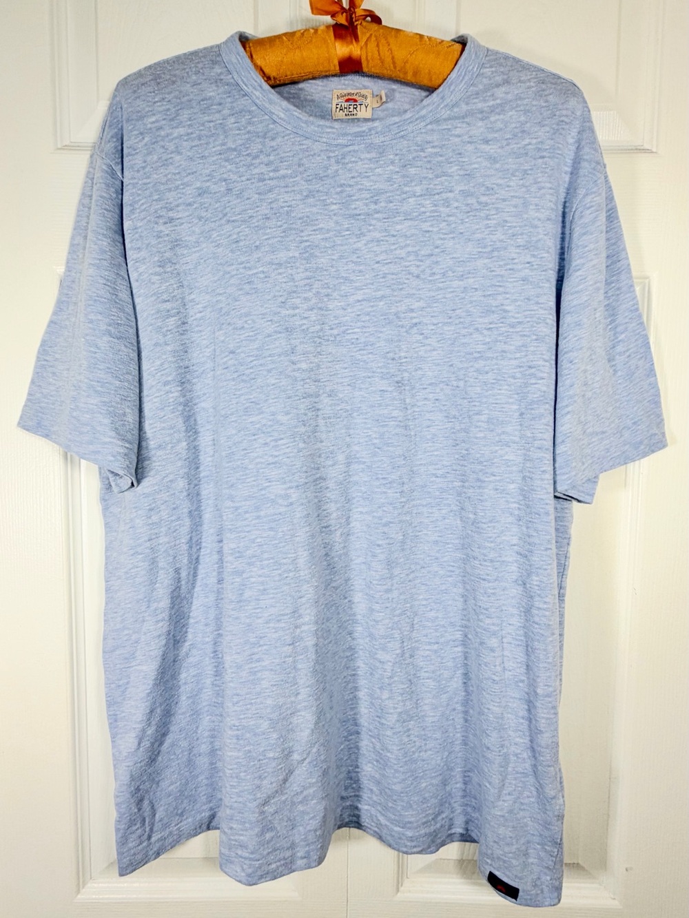 Faherty Men’s Breeze Tee Blue Isle Short Sleeve T-Shirt Size L